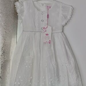 White Lace Kids Dress